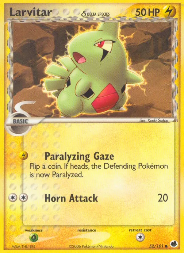 Larvitar δ · Dragon Frontiers 52/101