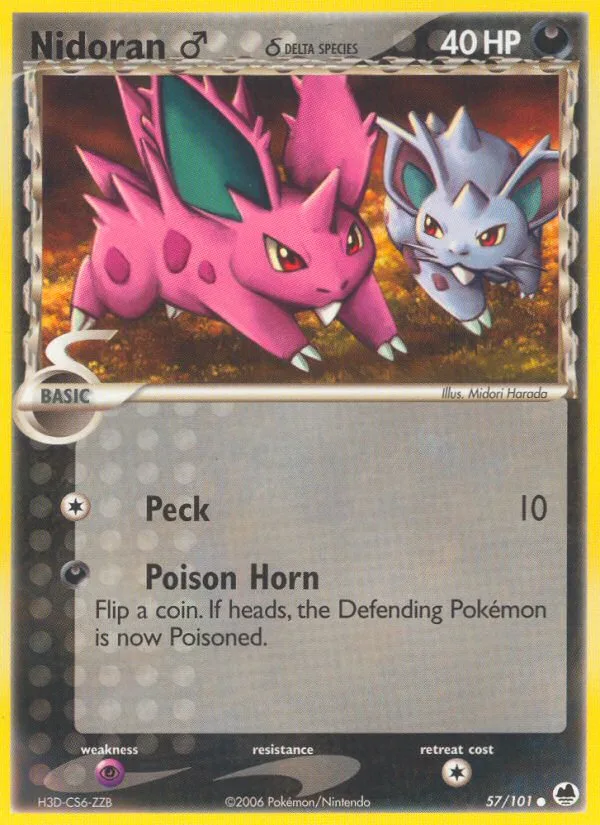 Nidoran♂ δ · Dragon Frontiers 57/101