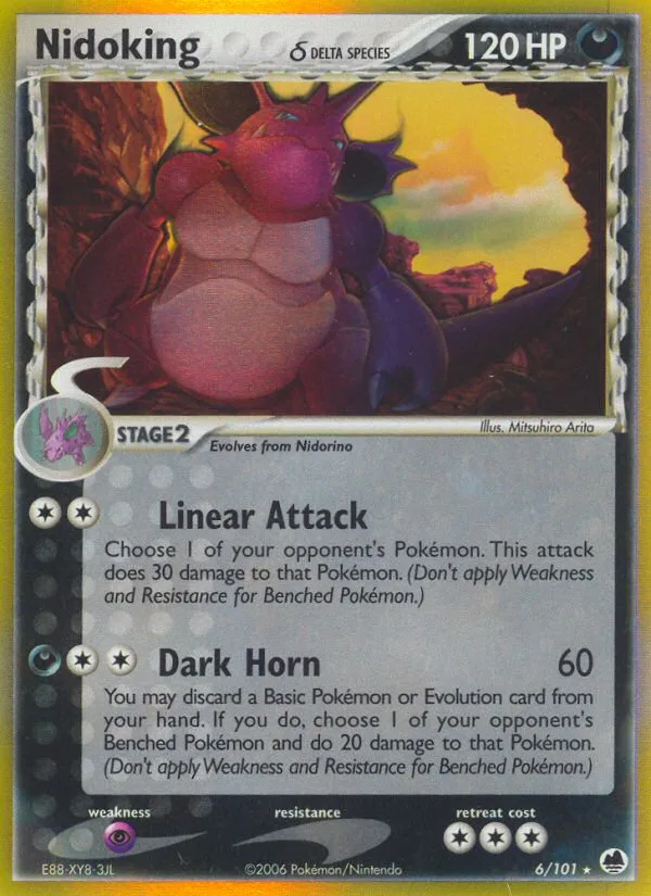 Nidoking δ · Dragon Frontiers 6/101