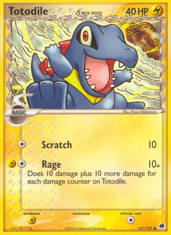 Totodile δ · Dragon Frontiers 67/101