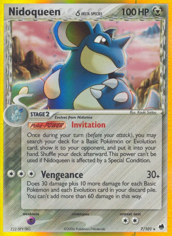 Nidoqueen δ · Dragon Frontiers 7/101
