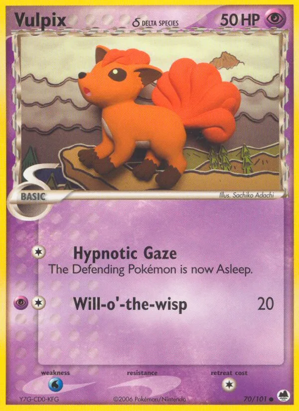 Vulpix δ · Dragon Frontiers 70/101