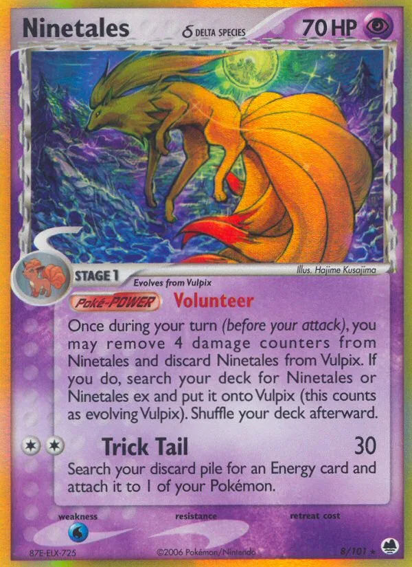 Ninetales δ · Dragon Frontiers 8/101