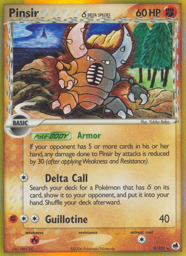 Pinsir δ · Dragon Frontiers 9/101