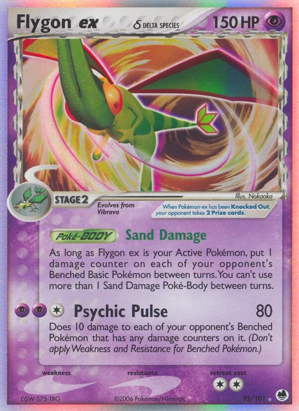 Flygon ex δ · Dragon Frontiers 92/101