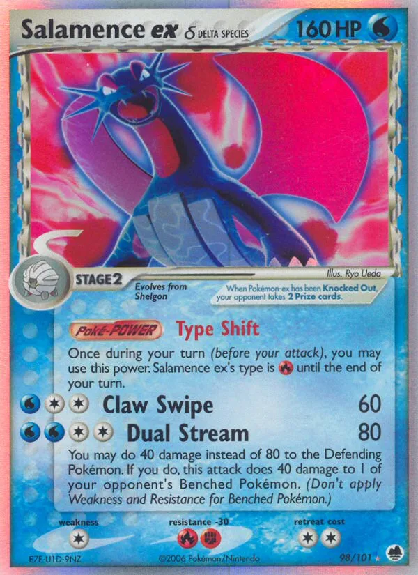 Salamence ex δ · Dragon Frontiers 98/101