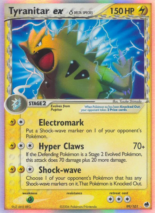Tyranitar ex δ · Dragon Frontiers 99/101