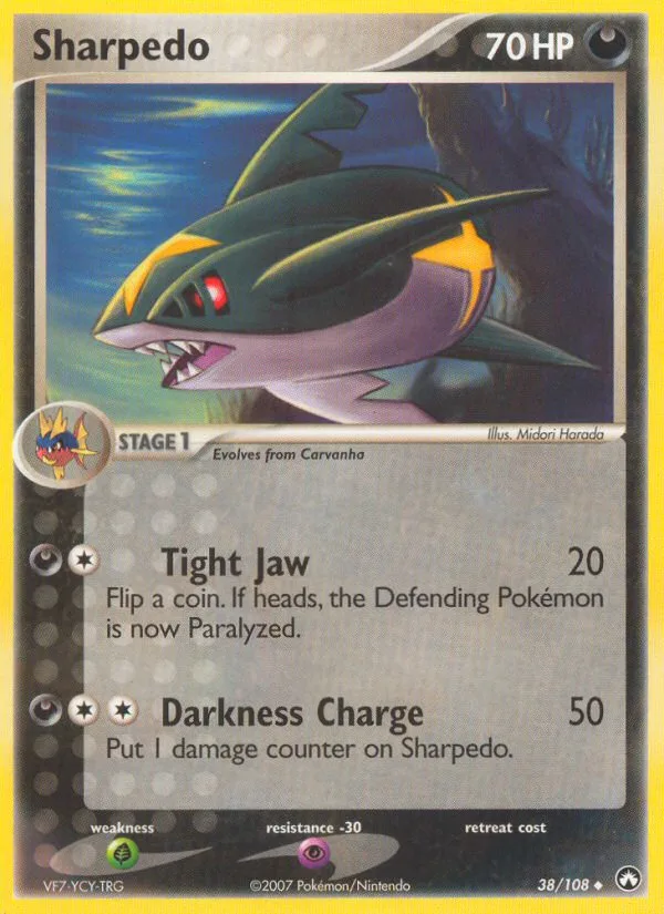 Sharpedo · Power Keepers 38/108