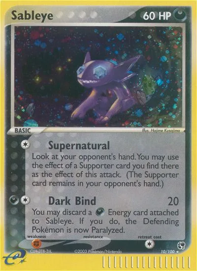 Sableye · Sandstorm 10/100