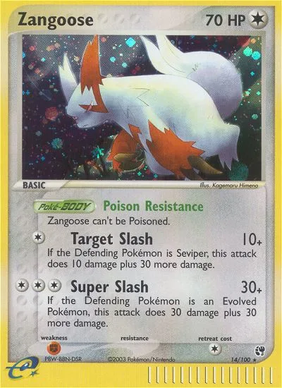 Zangoose · Sandstorm 14/100