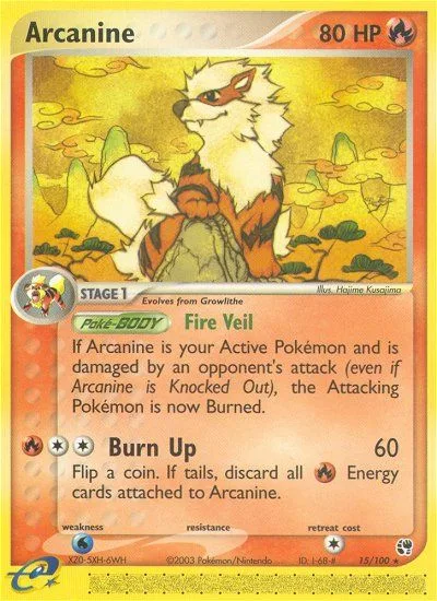 Arcanine · Sandstorm 15/100