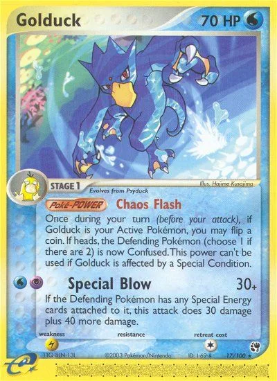 Golduck · Sandstorm 17/100
