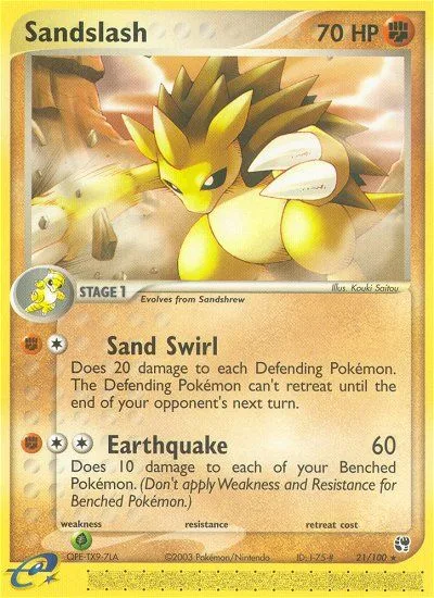 Sandslash · Sandstorm 21/100