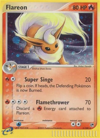 Flareon · Sandstorm 5/100