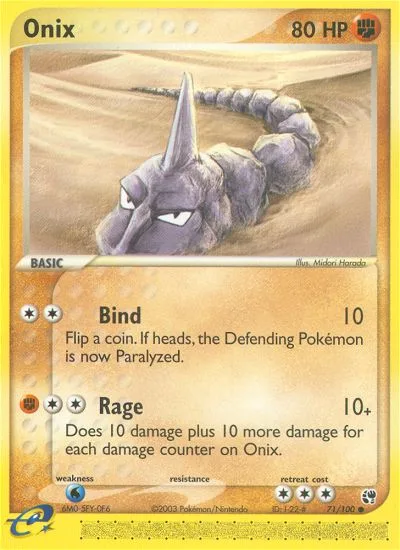 Onix · Sandstorm 71/100