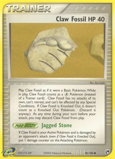 Claw Fossil · Sandstorm 90/100