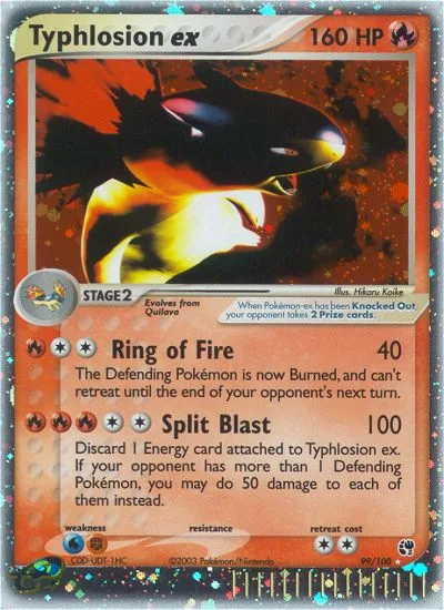 Typhlosion ex · Sandstorm 99/100