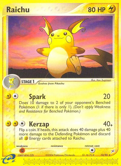 Raichu · Team Magma vs Team Aqua 13/95