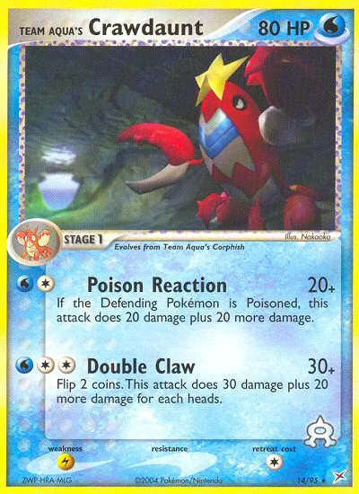 Team Aqua's Crawdaunt · Team Magma vs Team Aqua 14/95