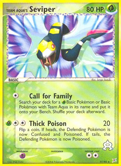 Team Aqua's Seviper · Team Magma vs Team Aqua 17/95