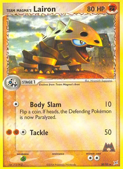 Team Magma's Lairon · Team Magma vs Team Aqua 20/95