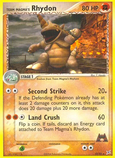 Team Magma's Rhydon · Team Magma vs Team Aqua 22/95