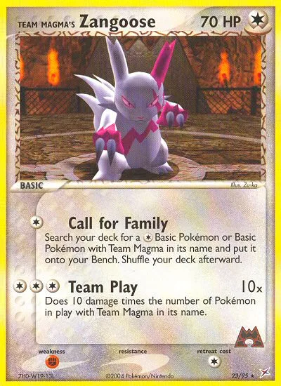 Team Magma's Zangoose · Team Magma vs Team Aqua 23/95