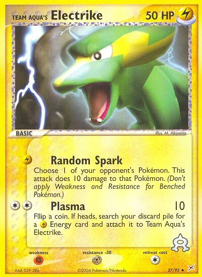 Team Aqua's Electrike · Team Magma vs Team Aqua 27/95