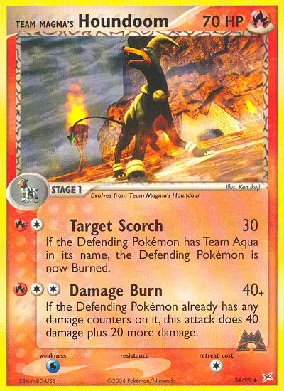 Team Magma's Houndoom · Team Magma vs Team Aqua 34/95