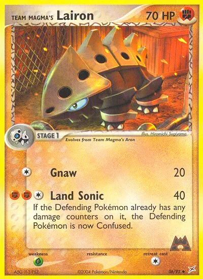 Team Magma's Lairon · Team Magma vs Team Aqua 36/95