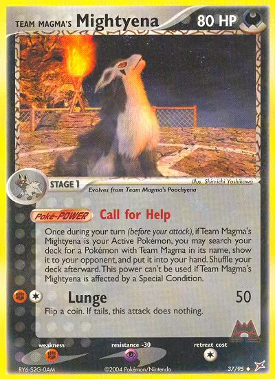 Team Magma's Mightyena · Team Magma vs Team Aqua 37/95