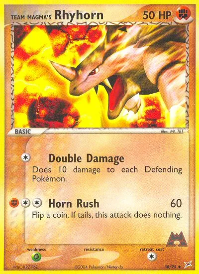 Team Magma's Rhyhorn · Team Magma vs Team Aqua 38/95