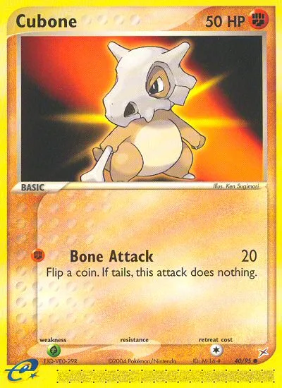 Cubone · Team Magma vs Team Aqua 40/95