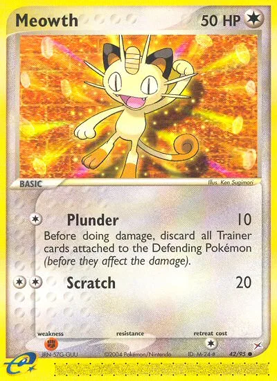 Meowth · Team Magma vs Team Aqua 42/95