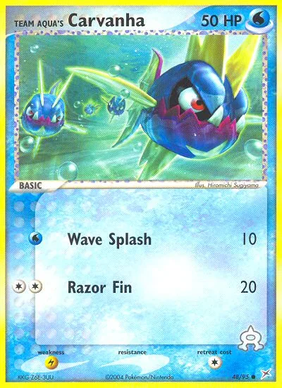 Team Aqua's Carvanha · Team Magma vs Team Aqua 48/95