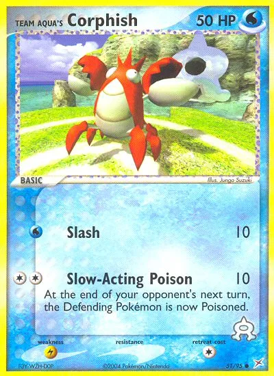 Team Aqua's Corphish · Team Magma vs Team Aqua 51/95