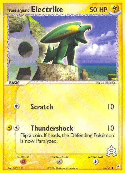 Team Aqua's Electrike · Team Magma vs Team Aqua 52/95