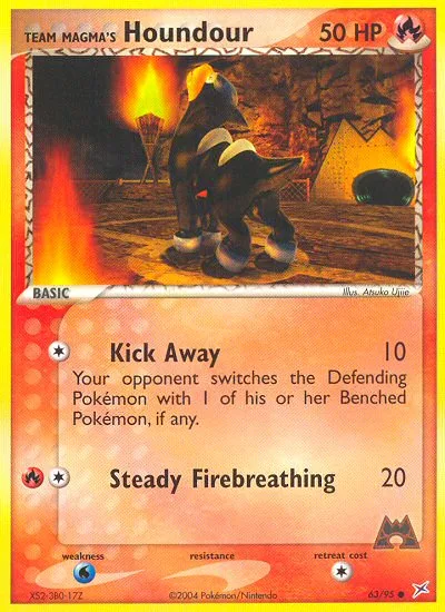 Team Magma's Houndour · Team Magma vs Team Aqua 63/95