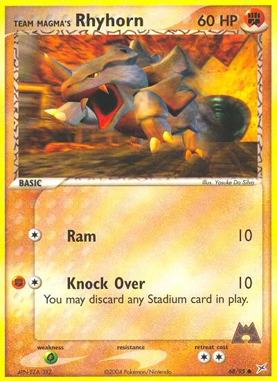 Team Magma's Rhyhorn · Team Magma vs Team Aqua 68/95