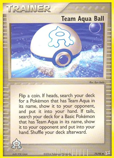 Team Aqua Ball · Team Magma vs Team Aqua 75/95
