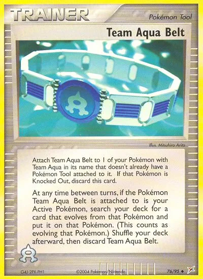 Team Aqua Belt · Team Magma vs Team Aqua 76/95