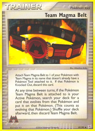 Team Magma Belt · Team Magma vs Team Aqua 81/95