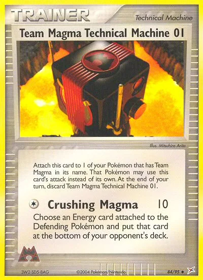 Team Magma Technical Machine 01 · Team Magma vs Team Aqua 84/95