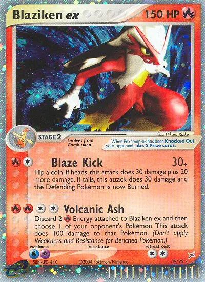Blaziken ex · Team Magma vs Team Aqua 89/95