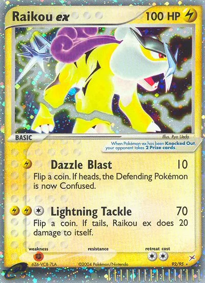 Raikou ex · Team Magma vs Team Aqua 92/95