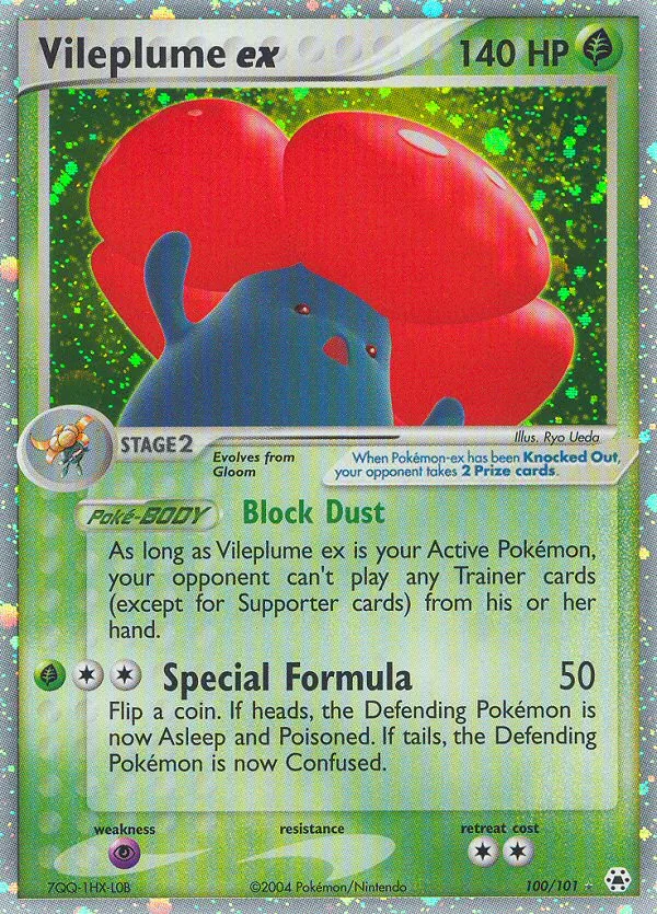 Vileplume ex · Hidden Legends 100/101