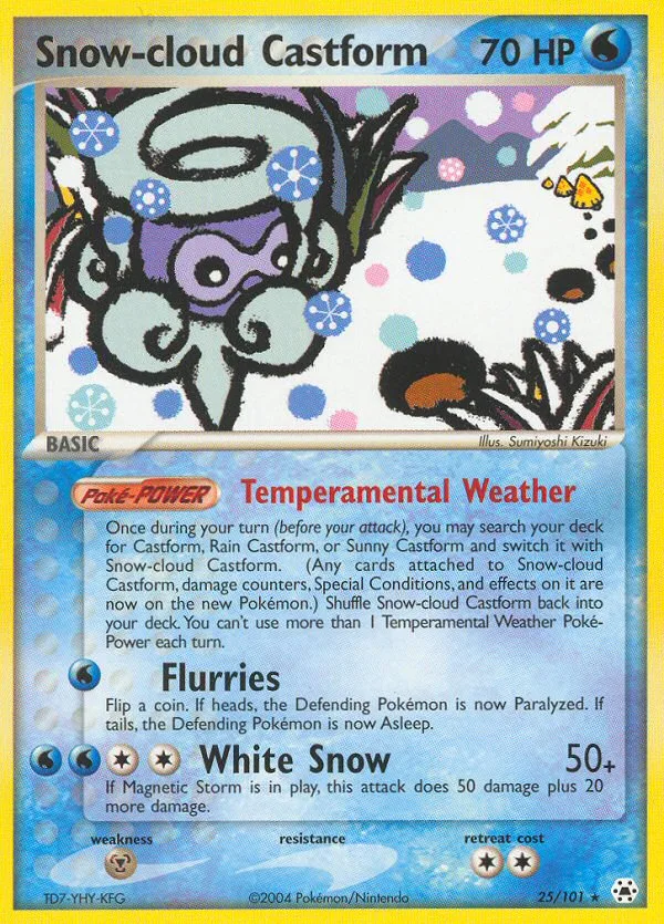 Snow-cloud Castform · Hidden Legends 25/101