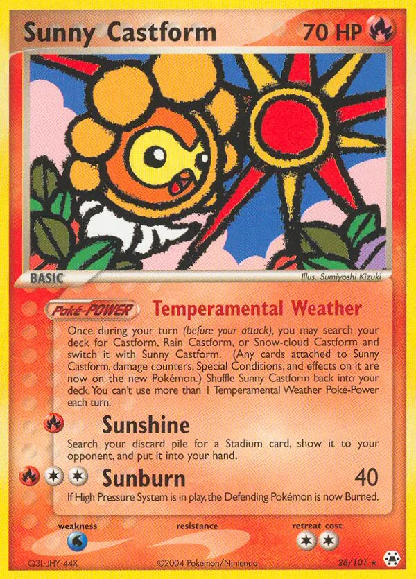 Sunny Castform · Hidden Legends 26/101