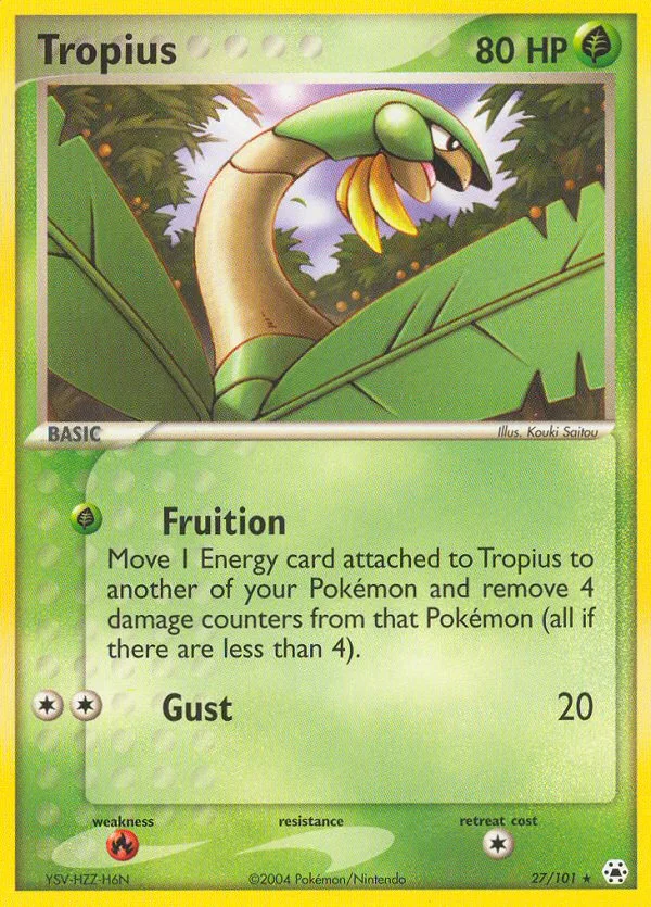 Tropius · Hidden Legends 27/101