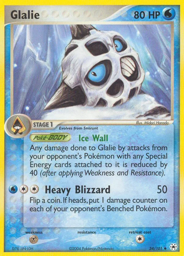 Glalie · Hidden Legends 34/101